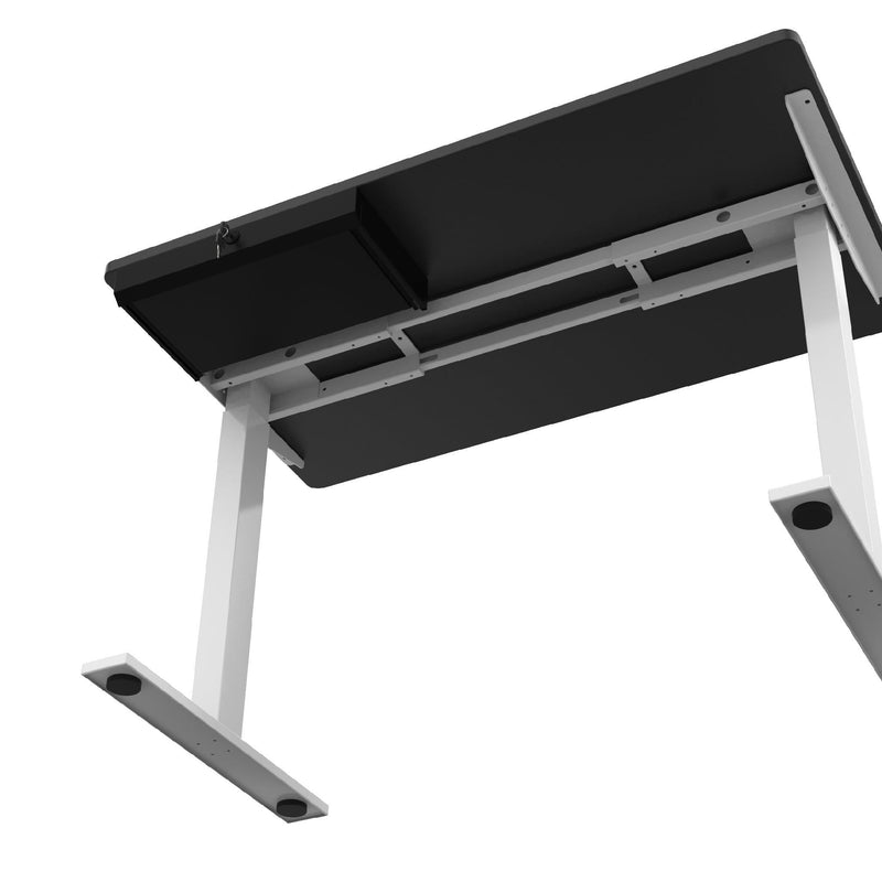 EKOBOR Metal Drawer with keylock (Suitable for Table top Depth from 55cm up) - Black - EKOBOR Ergonomic Furniture