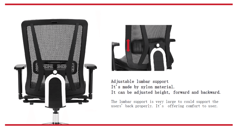 ENERGY - Mid Back- Full Mesh - Office Ergonomic Chair - 165cm up - EKOBOR Ergonomic Furniture