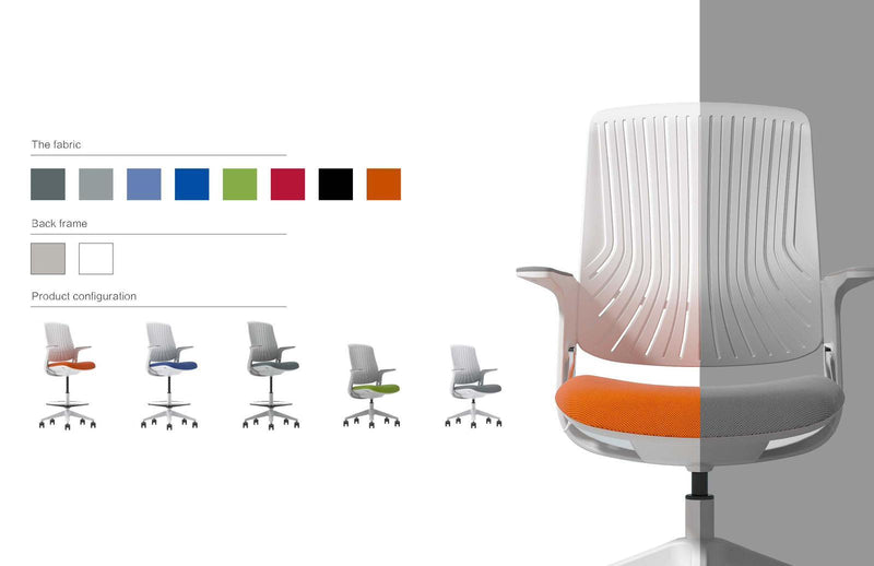 F3 JOY - Meeting Chair - Computer - Follow back movement - EKOBOR Ergonomic Furniture