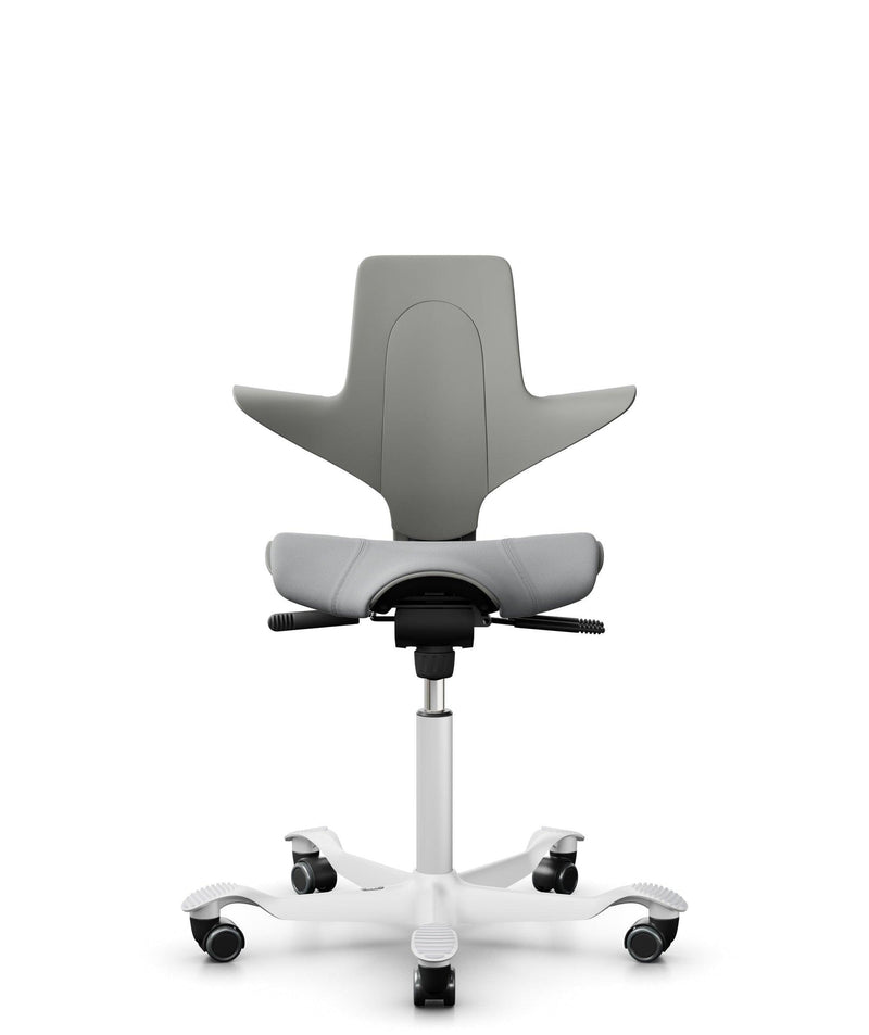 HÅG Capisco Puls 8020 Office Ergonomic Chair (Clay Plastic White Metal) - EKOBOR Ergonomic Furniture