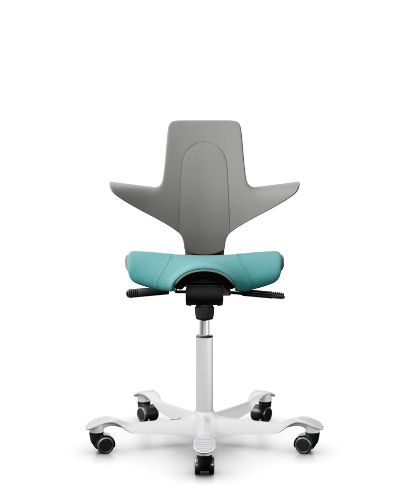 HÅG Capisco Puls 8020 Office Ergonomic Chair (Clay Plastic White Metal) - EKOBOR Ergonomic Furniture