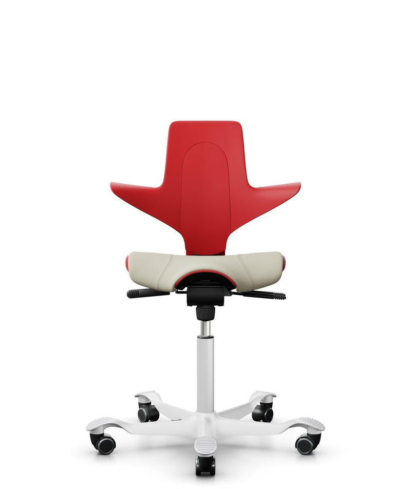 HÅG Capisco Puls 8020 Office Ergonomic Chair (Red Plastic) - EKOBOR Ergonomic Furniture