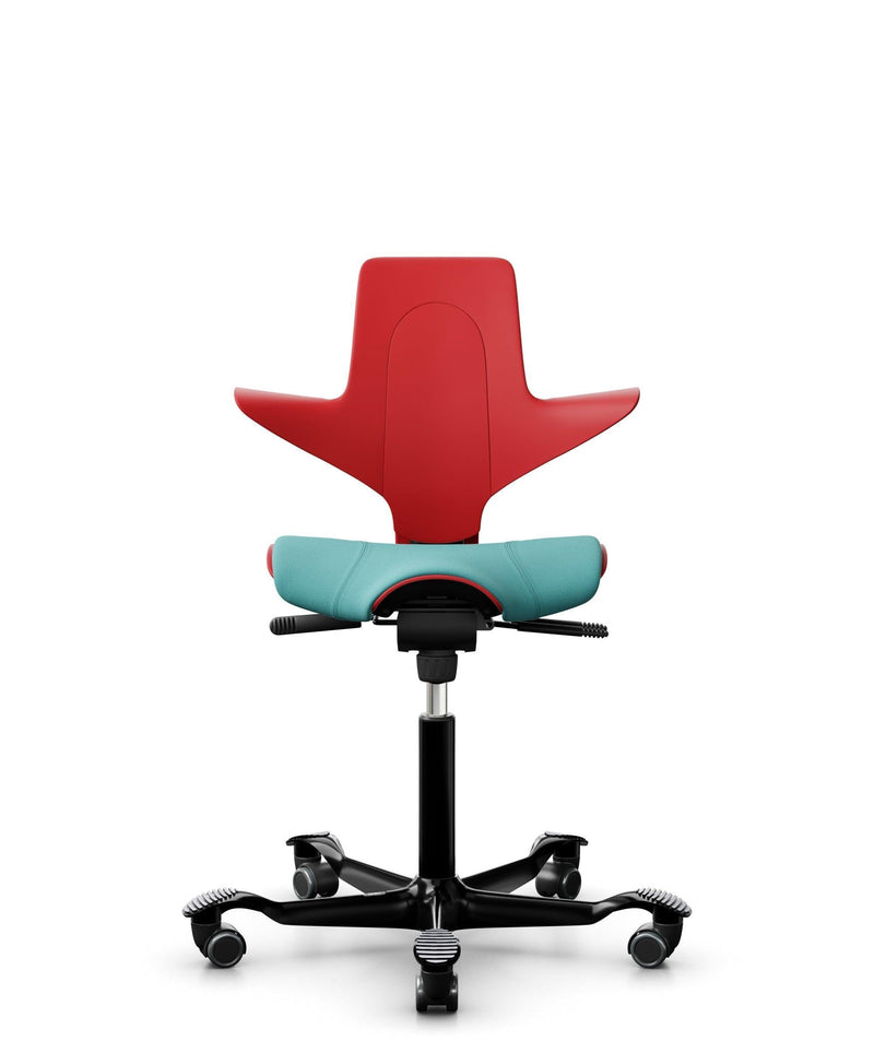 HÅG Capisco Puls 8020 Office Ergonomic Chair (Red Plastic) - EKOBOR Ergonomic Furniture