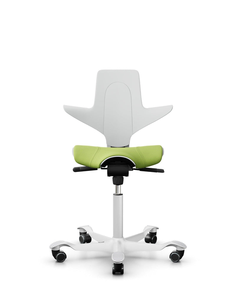 HÅG Capisco Puls 8020 Office Ergonomic Chair (White Plastic) - EKOBOR Ergonomic Furniture