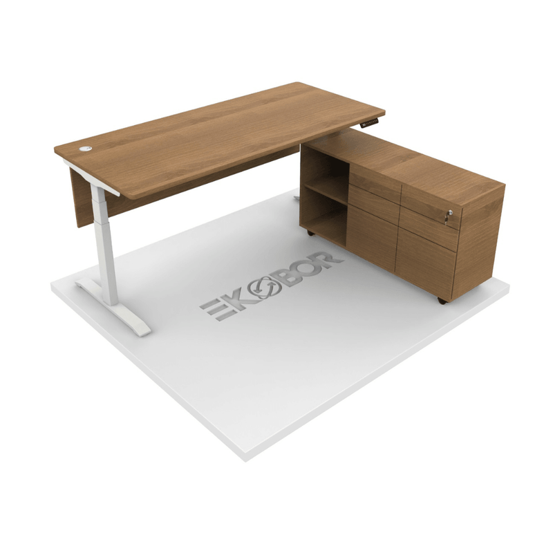 I-Executive 2.0 -Dual Motors - Standing Desk with cabinet - Your size - EKOBOR Ergonomic Furniture