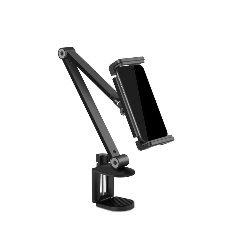iPad Tablet Phone holder - Clamp on Type (Aluminum) - EKOBOR Ergonomic Furniture