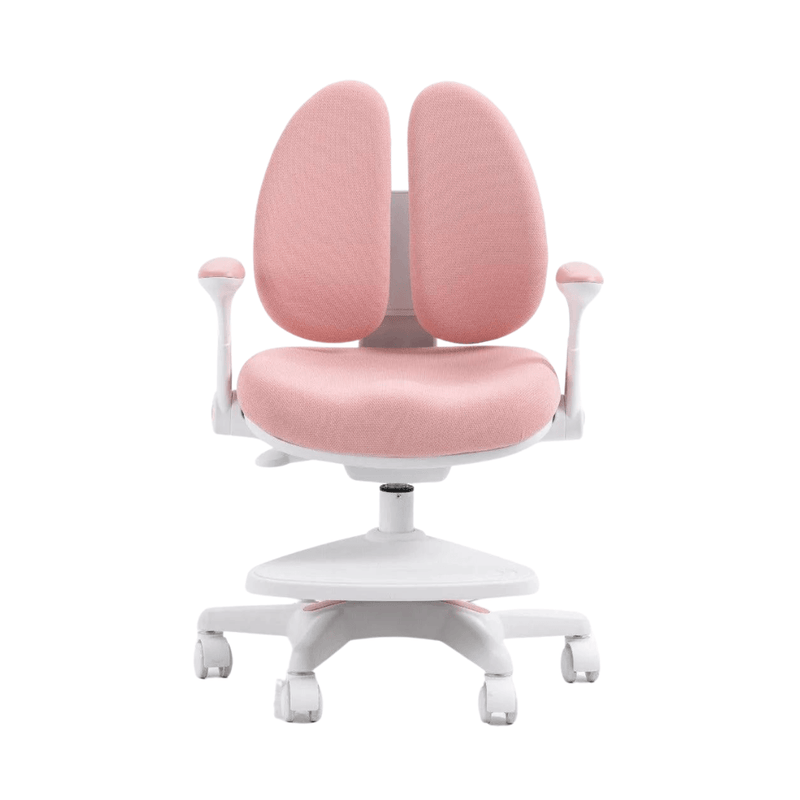 [Kids Love This Chair] 3 Years Up Jelly Kids Children Ergonomic Study Chair with Footstep (Pink) - EKOBOR Ergonomic Furniture