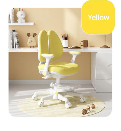 [Kids Love This Chair] 3 Years Up! Jelly Kids Children Ergonomic Study Chair with Footstep (Yellow) - EKOBOR Ergonomic Furniture
