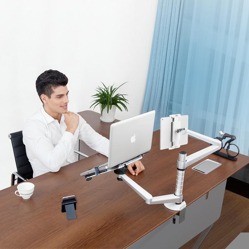 Laptop / ipad / Phone / Tablet Mount Clamp on Stand - EKOBOR Ergonomic Furniture