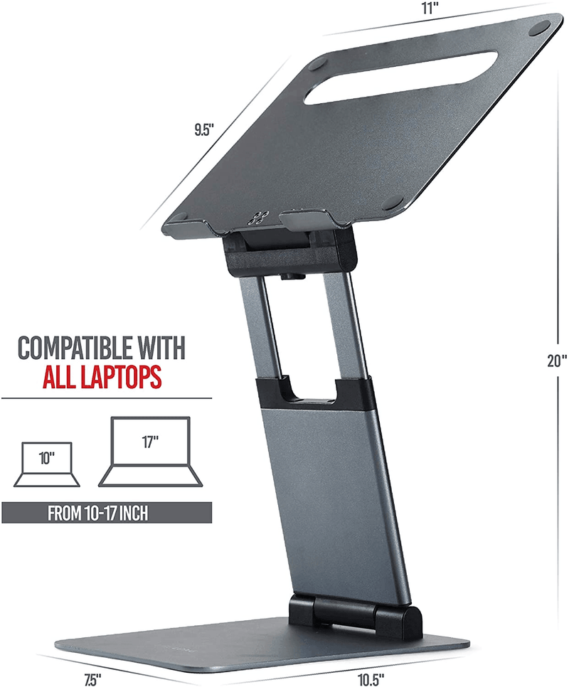 Laptop Stand - Ultra Sturdy - Wide adjustment - EKOBOR Ergonomic Furniture