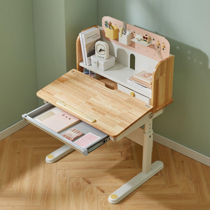 Mini Shark - Kids Adjustable Desk - Solid Wood -80cm - EKOBOR Ergonomic Furniture