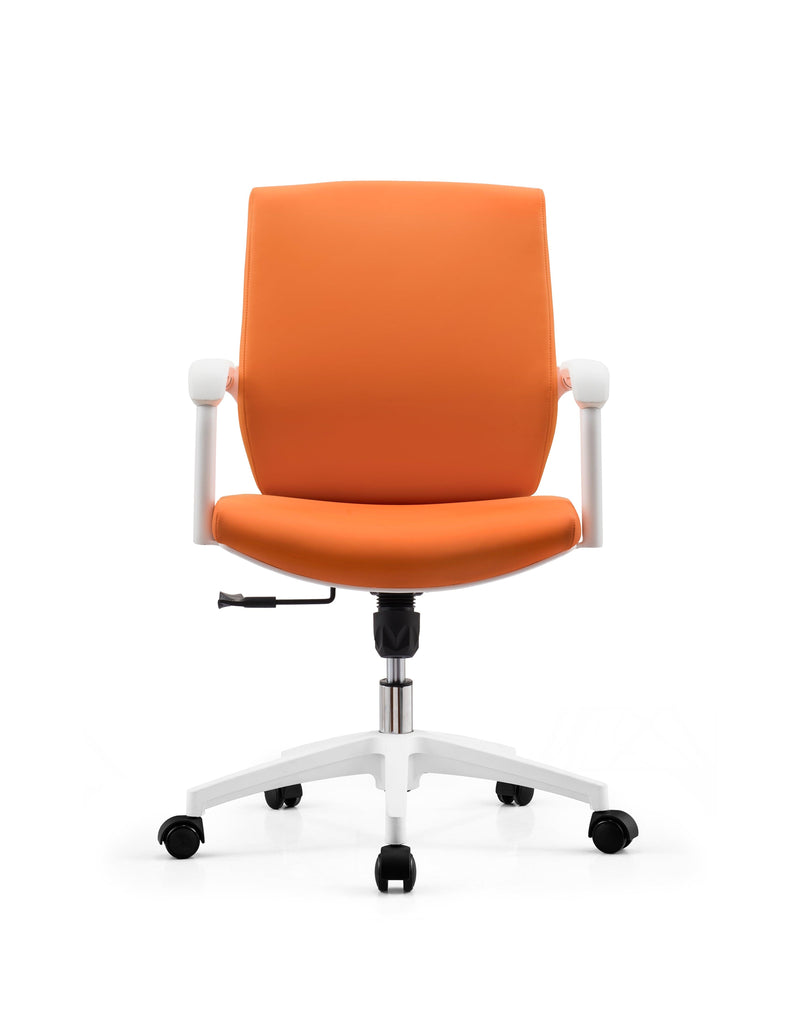 OLIVER - Swivel Meeting Visitor Chair - PU - GB55 - EKOBOR Ergonomic Furniture