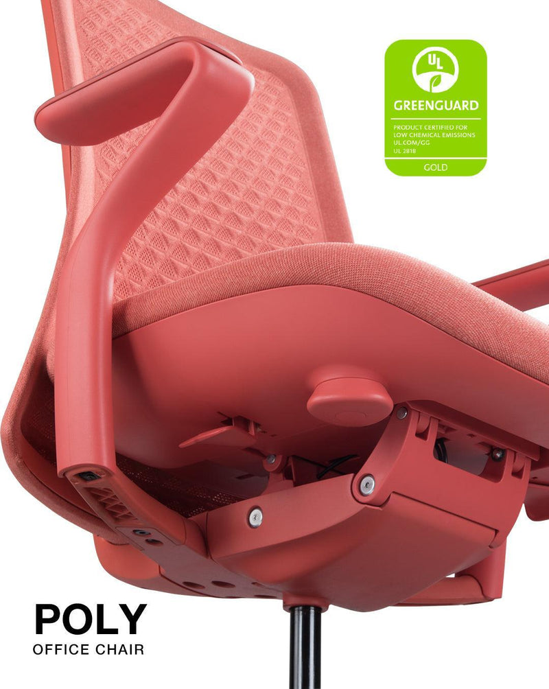 POLY - Mid back Ergonomic Chair - Red Dot Award - EKOBOR Ergonomic Furniture