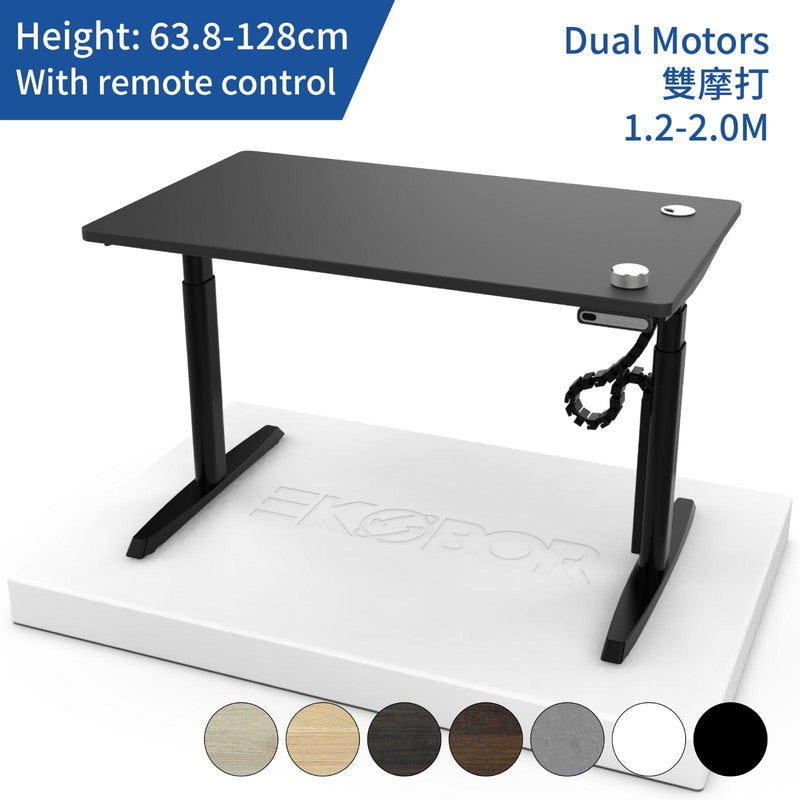Premium Pick! Oval Standing Desk- with remote - Size: 1.2-1.8m - FREE Premium Cable Tray & Snake $500 - EKOBOR Ergonomic Furniture