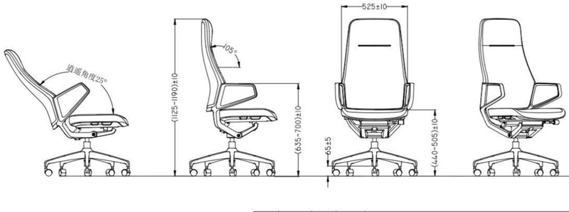 [RED DOT WINNER 2021] Arico - Executive Leather Chair - High Back - EKOBOR Ergonomic Furniture
