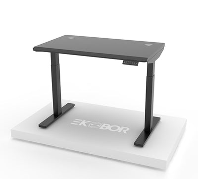 💜[Seasonal 售完即止]I-Standing Desk Bevel Slope Edge (Black) - EKOBOR Ergonomic Furniture