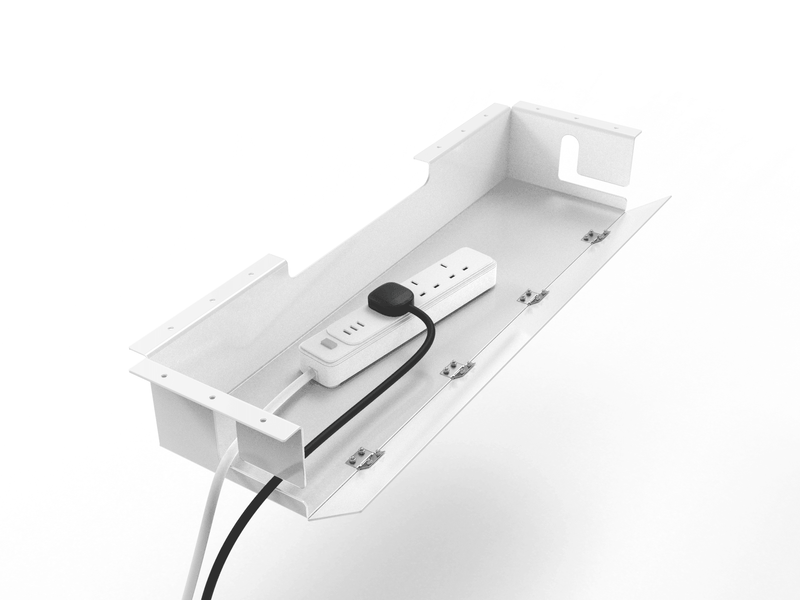 Slingshot 1.0 - Flippable Cable Tray - Oval Premium desk only - EKOBOR Ergonomic Furniture