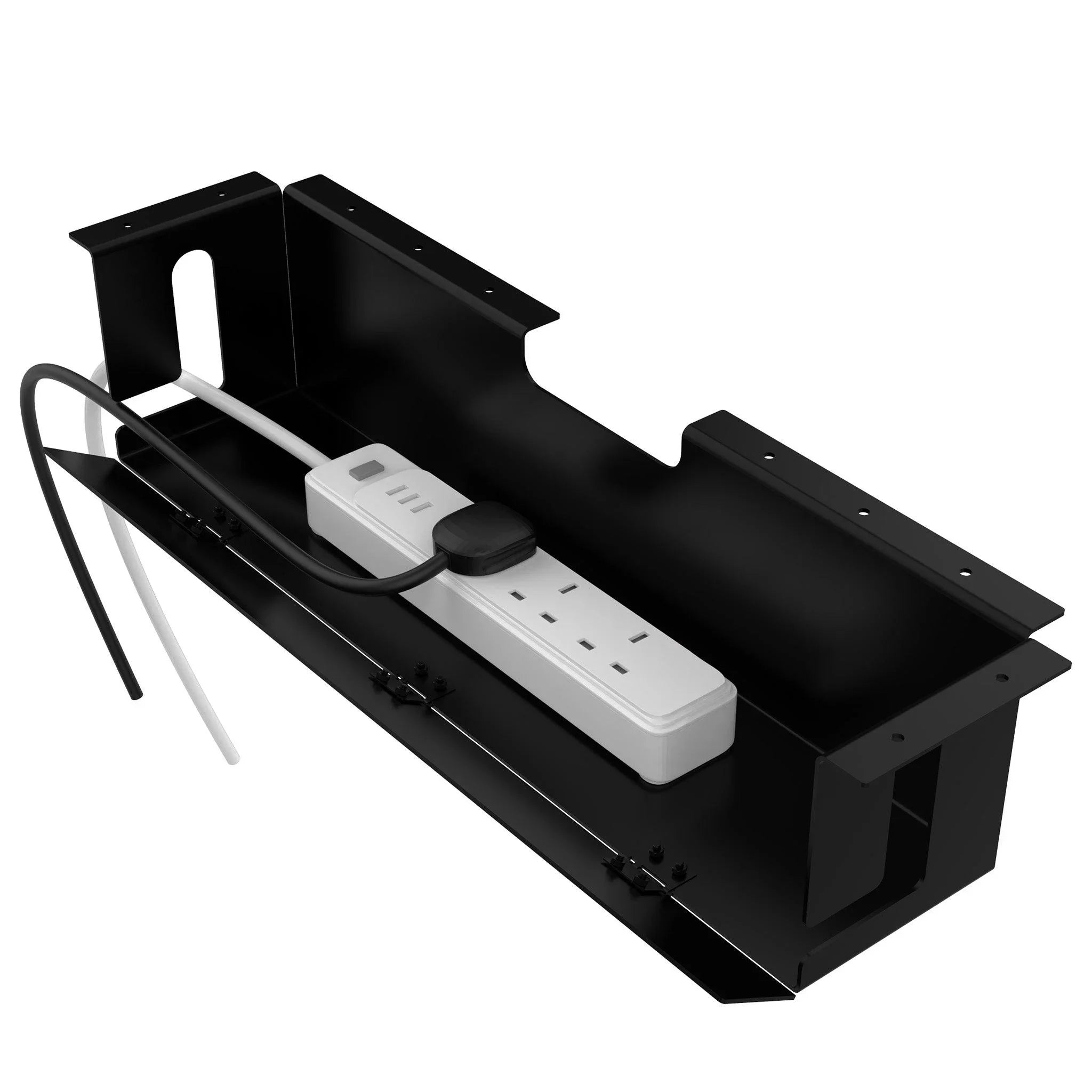 Standing Table Socket Position NEW DESIGN! Super Neat Socket Extension for Standing Desk - Matte Black ...