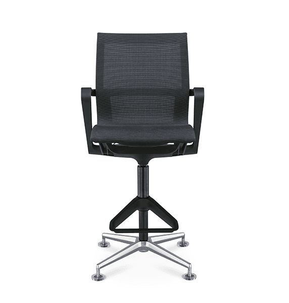 STARRY mesh back and seat high stool with footstep bar office chair - EKOBOR Ergonomic Furniture