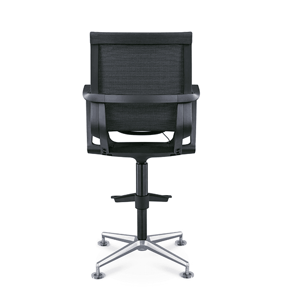 STARRY mesh back and seat high stool with footstep bar office chair - EKOBOR Ergonomic Furniture