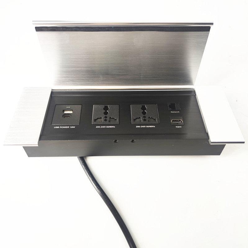 Steel Flip Cover - Socket Panel - EKOBOR Ergonomic Furniture