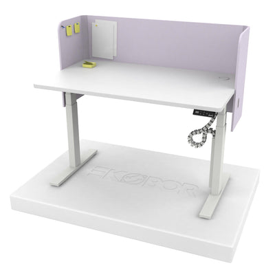 U Shape Acoustic Privacy Desk Panel - CBY26 Purple Color - Pre Order - EKOBOR Ergonomic Furniture