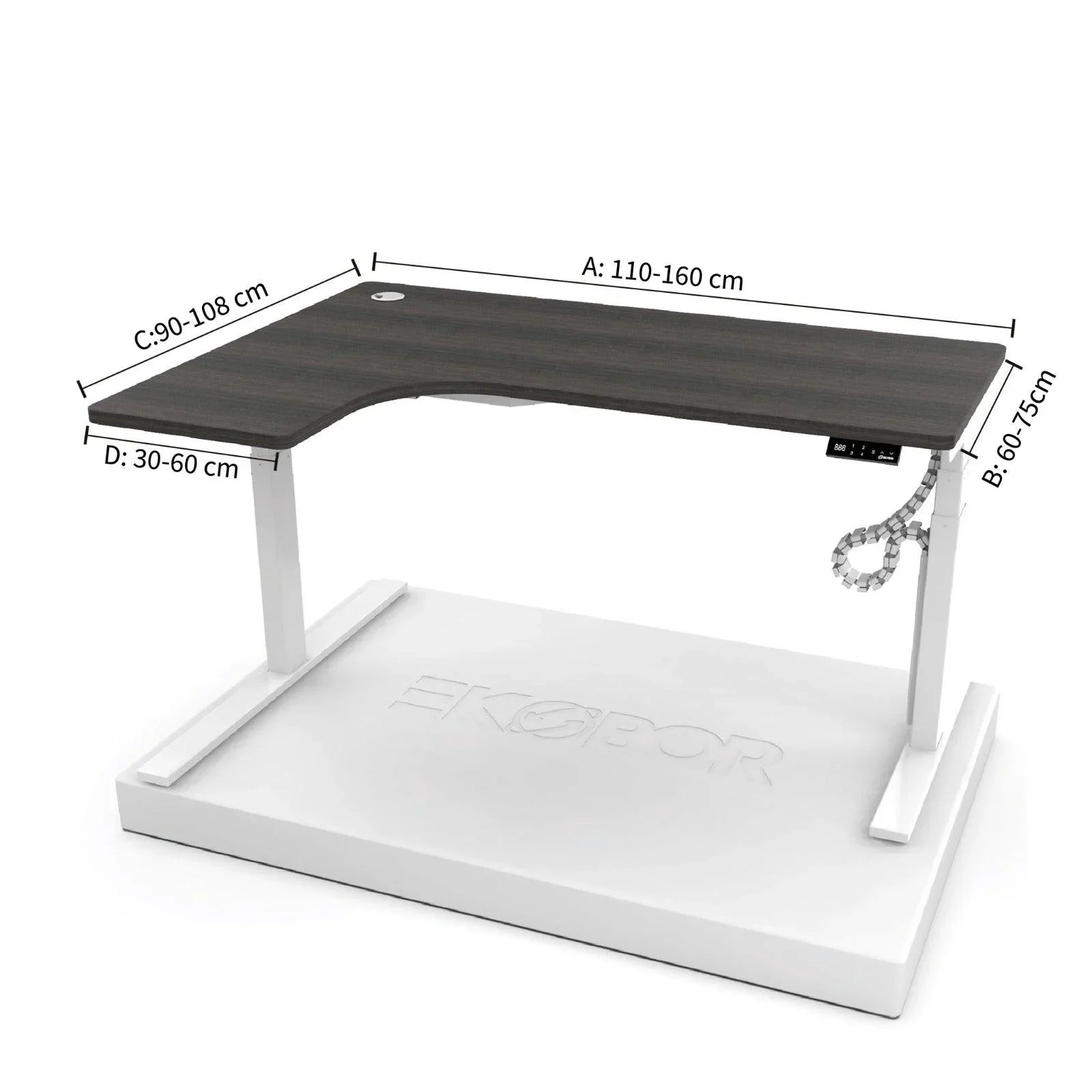 Z Standing - 迷你 L型升降枱 – EKOBOR Ergonomic Furniture
